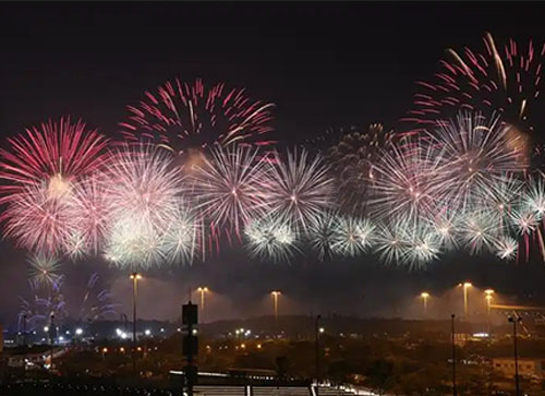 桂阳县焰火晚会